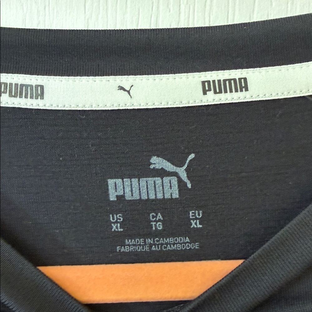 Puma Black Active Tee Size XL - Picture 2 of 3